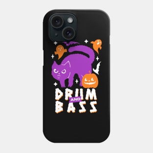 DRUM AND BASS  - Halloween Steez (Purple/white) Phone Case