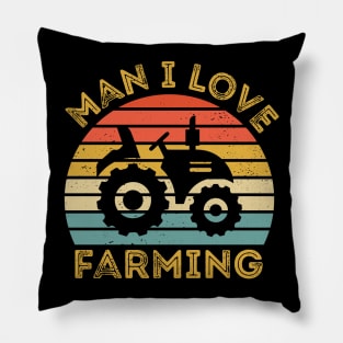 Milf Man I Love Farming Farmer man i love farming meme Pillow