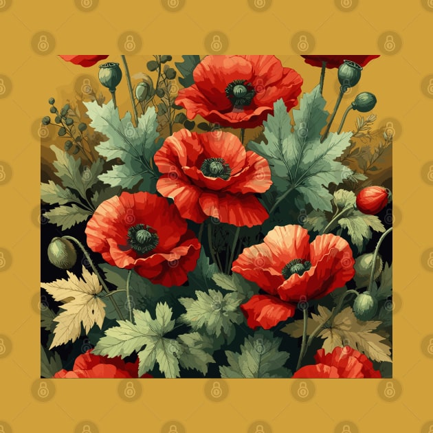 Poppy Flower by Jenni Arts