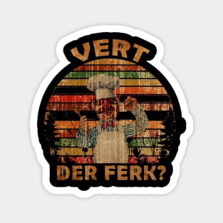 Vintage Vert Der Ferk Magnet