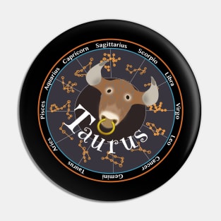New Taurus Zodiac design Pin