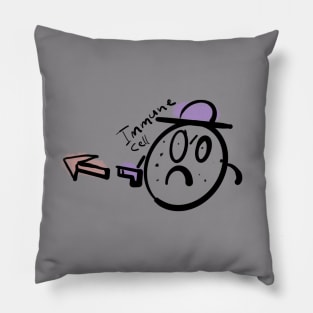 funny immune cell fighting corona virus Pillow