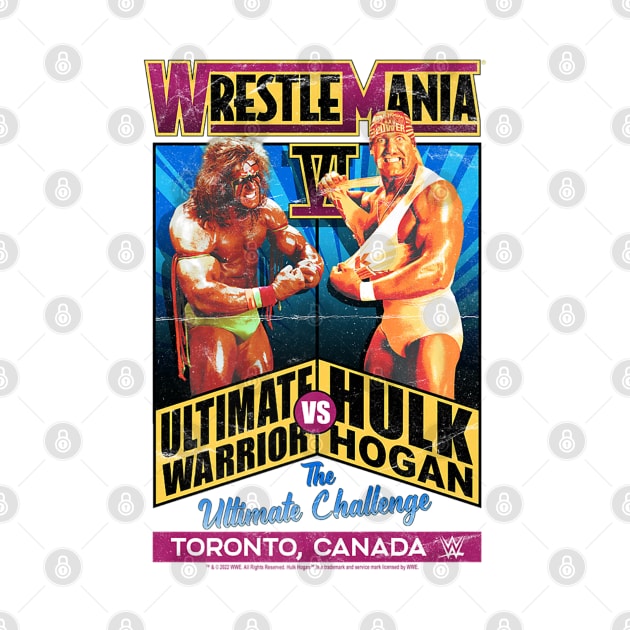 Ultimate Warrior Vs Hulk Hogan Wrestlemania Vintage by Holman