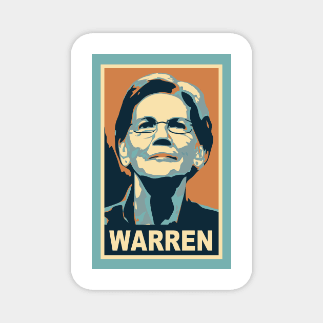 elizabeth warren poster Magnet by polisci