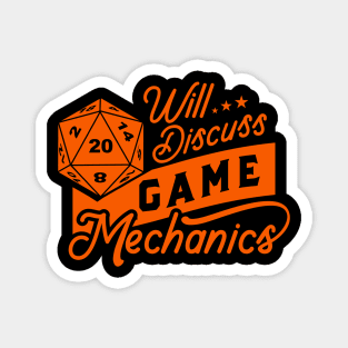 Will Discuss Game Mechanics Magnet