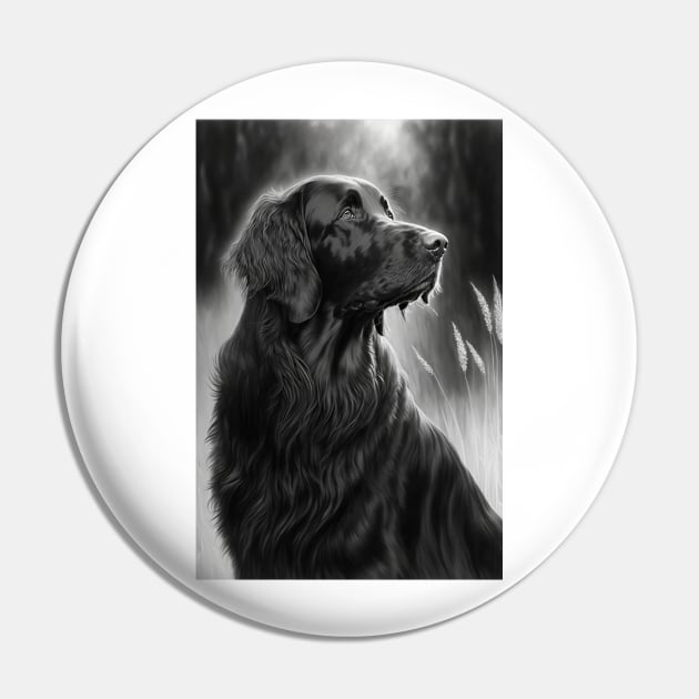 Flatcoated retreiver "lucy" Pin by TheMadSwede