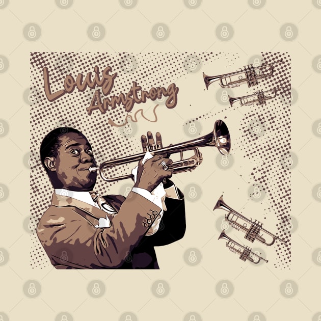 Louis Armstrong by Degiab