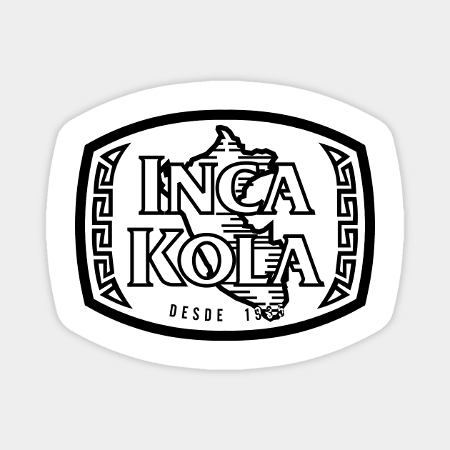 Peru - Inca Kola (Black) _009 Magnet by Tridaak