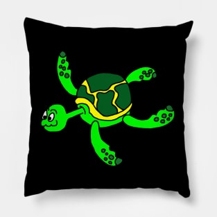 Silly Sea Turtle Pillow