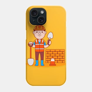 Cute Builder Cartoon Phone Case