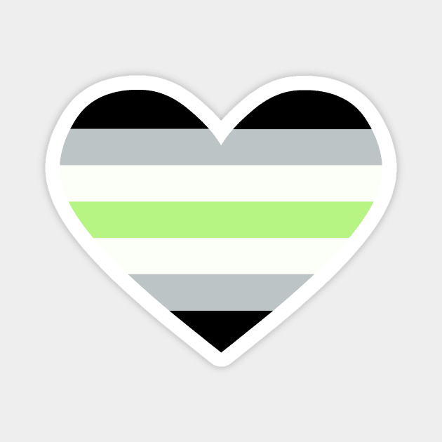 Agender heart Magnet by Marissa