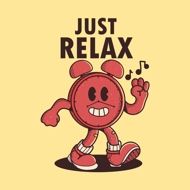 Just Relax, Alarm Clock Cartoon by FlashCraft.co