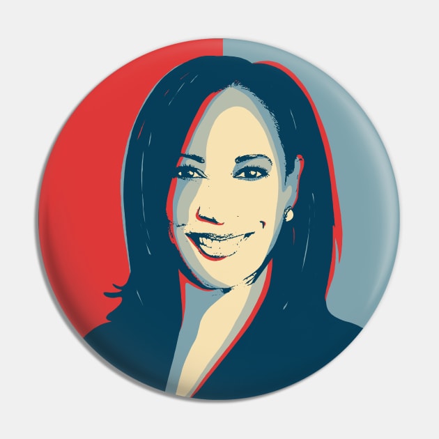 Kamala Harris Pop art Pin by valentinahramov