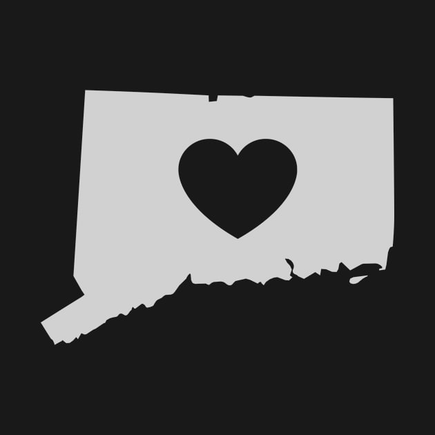 Connecticut Love Heart by helloshirts