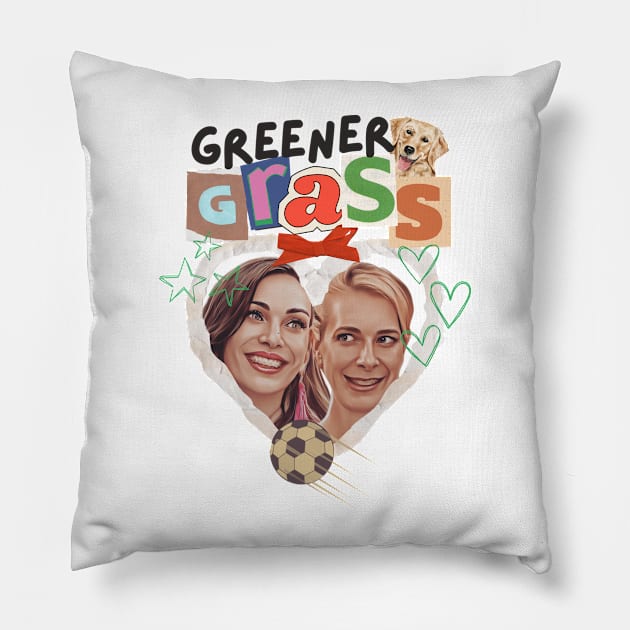 Greener Grass Pillow by cELLEuloid