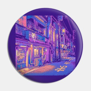 Japan Synth Street Pin