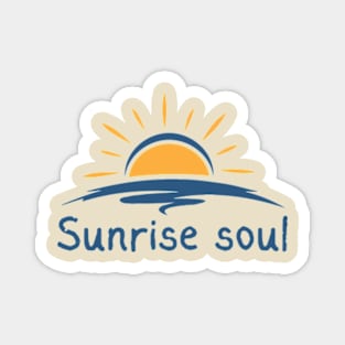 sunrise soul minimal sunrise design Magnet