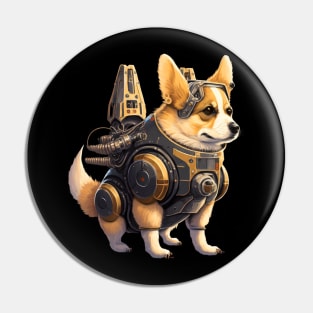 Robo Dog Astronaut Pin