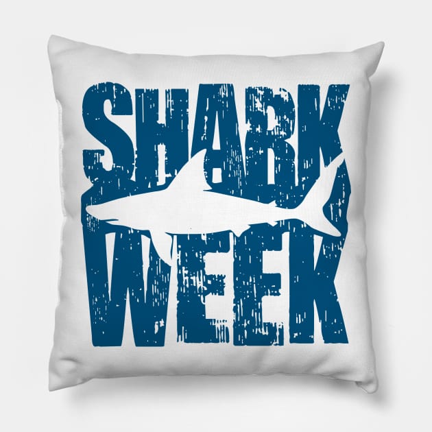 Shark Week Summer Beach Ocean Animal Pillow by DetourShirts