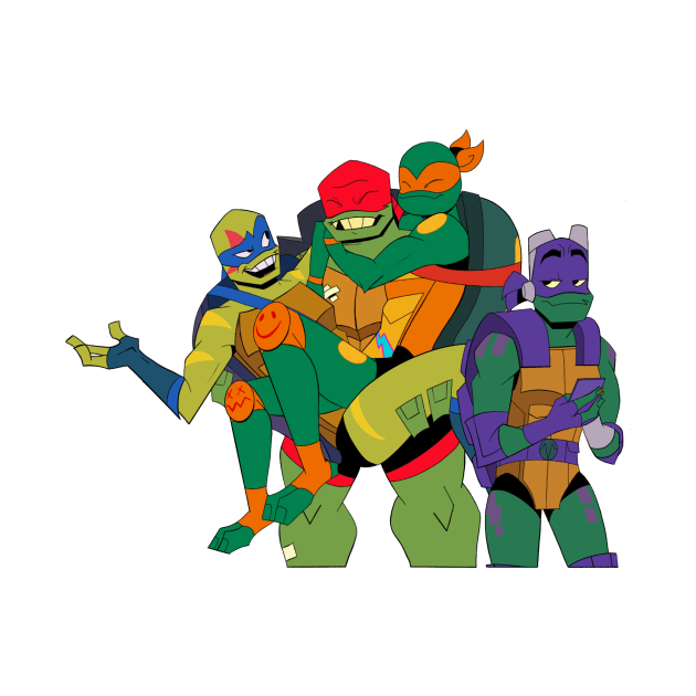 ROTTMNT Family Bonding Moment by SassyTiger