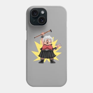 Rockin' Grandma: The Punk Rocker Next Doo Phone Case