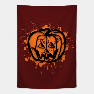 Splatter pumpkin Tapestry