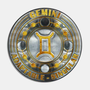 Chrome Gemini Pin