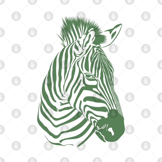 Fern Green Zebra by Victor Ribeiro