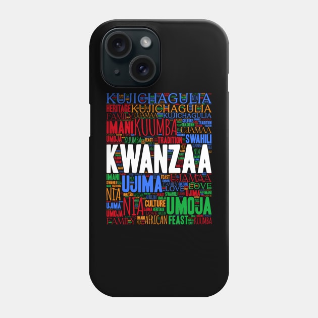 Kwanzaa 7 Principles Celebration Phone Case by blackartmattersshop