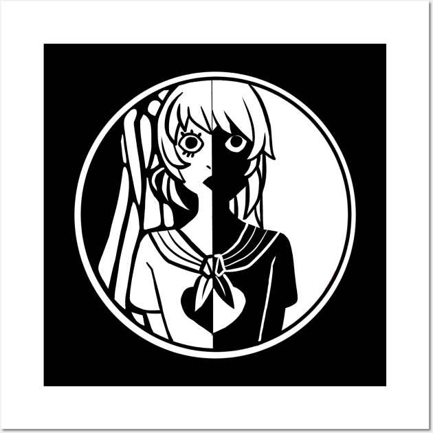 Pixel art of osana najimi from yandere simulator