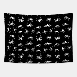 Spider Silhouettes Pattern Tapestry