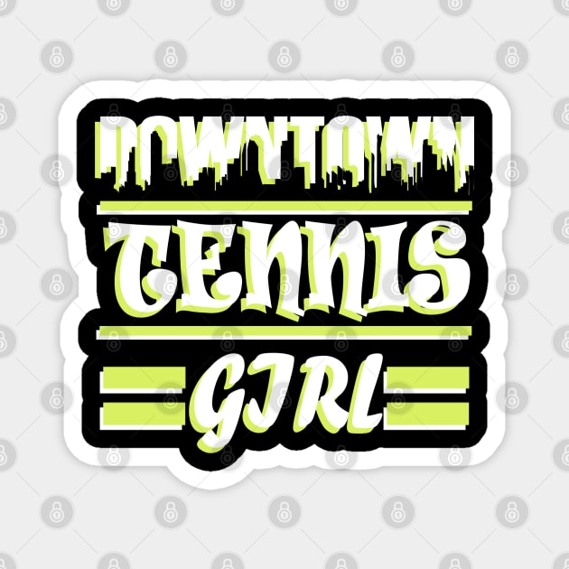 Tennis tennis court double rackets girls Magnet by FindYourFavouriteDesign