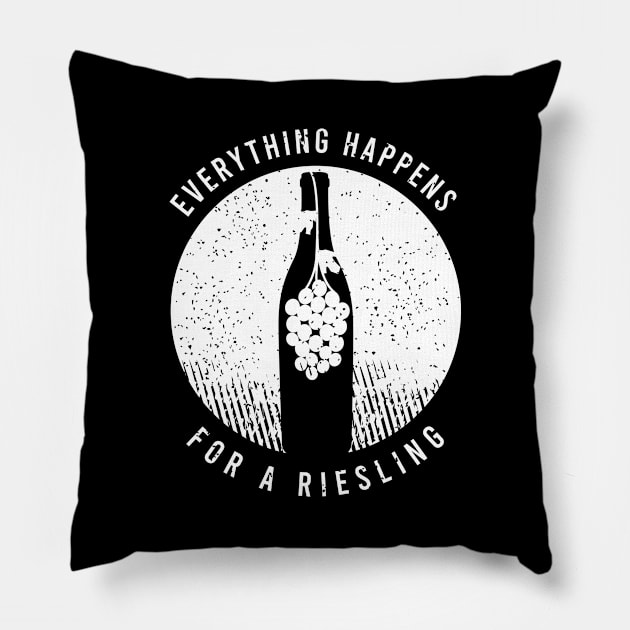 Wine Tshirt for a Wine Enthusiast Pillow by AlleyField