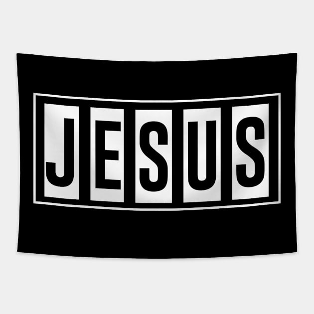 Jesus, The name of Jesus Tapestry by ChristianLifeApparel