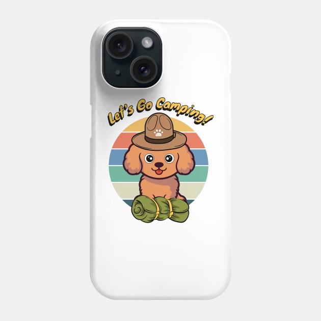 Funny Brown Dog Wants to go Camping Phone Case by Pet Station