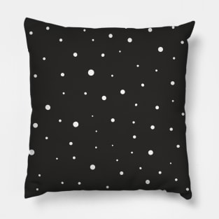 Dots black and white Pillow