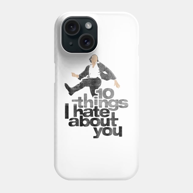 10 Things I Hate About You ∆∆ 80's Distress Vintage Design Phone Case by mech4zone