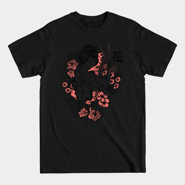 Disover Asian Woman Flowers - Asian Girl - T-Shirt