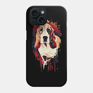 Bassitt Hound Tie Dye dog art design Phone Case