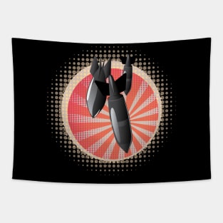 Cartoon Air Bomb Tapestry