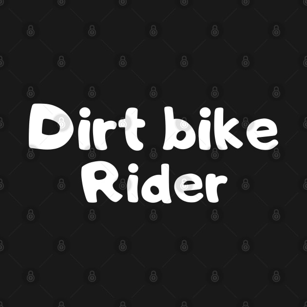 Dirt bike rider. Dirt bike/motocross design. by Murray Clothing