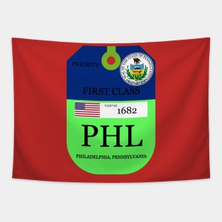 Philadelphia airport luggage tag Tapestry