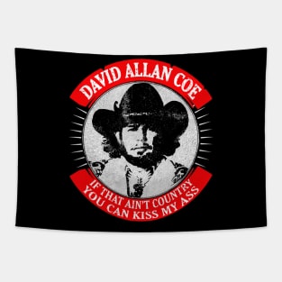 David Allan Coe //// Vintage Style Fan Design Tapestry