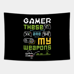 These Are My Weapons Tapestry