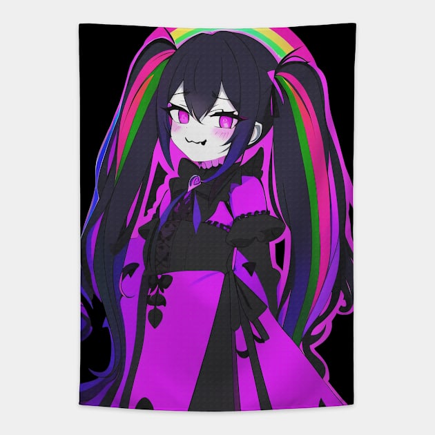 Gothic Lolita Rainbow Tapestry by DeathAnarchy