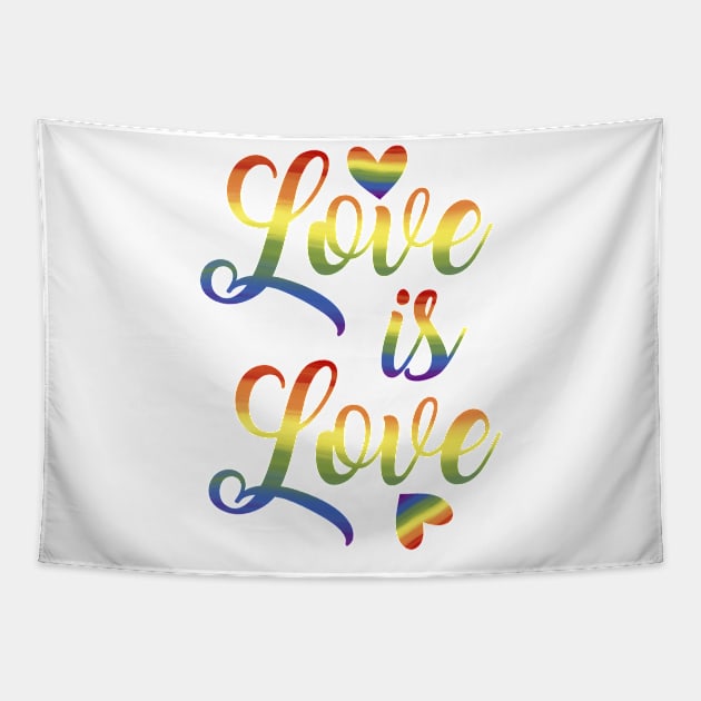 Love is Love - LGBTQ Tapestry by Afrinubi™