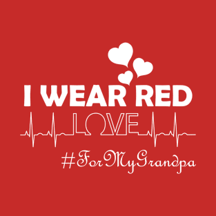 I Wear Red For My Grandpa T-Shirt