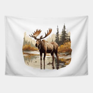 Moose Nature Tapestry