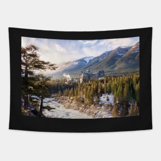 The Castle of the Rockies Tapestry