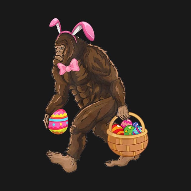 Bigfoot Carring Eggs Easter Bigfoot Easter Costume by Rich kid